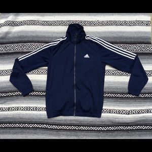 Adidas navy blue track jacket